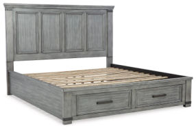 Signature Design by Ashley Russelyn California King Storage Bed-Gray