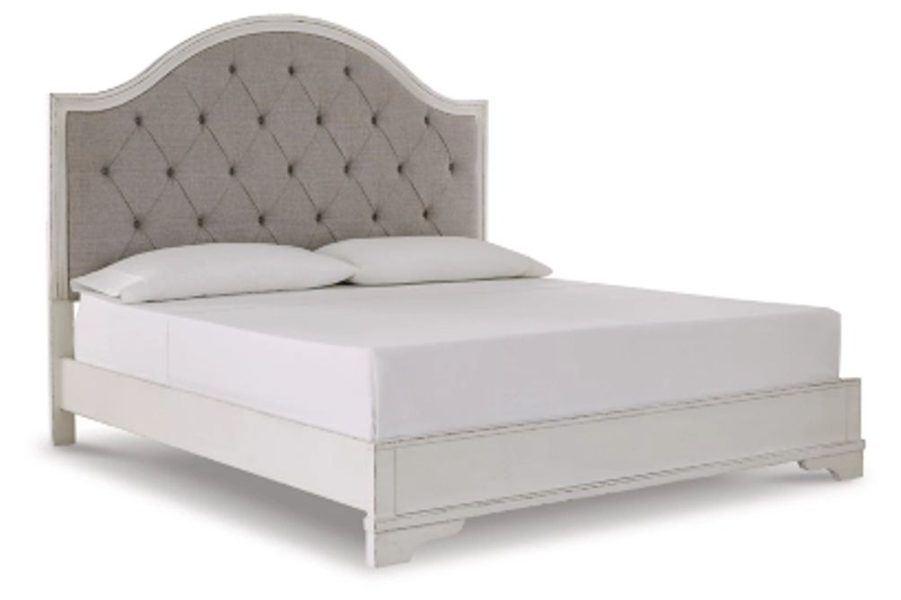 Signature Design by Ashley Brollyn Queen Upholstered Panel Bed-Two-tone