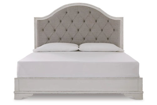 Signature Design by Ashley Brollyn Queen Upholstered Panel Bed-Two-tone