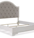 Signature Design by Ashley Brollyn King Upholstered Panel Bed-Two-tone