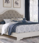 Signature Design by Ashley Brollyn King Upholstered Panel Bed-Two-tone