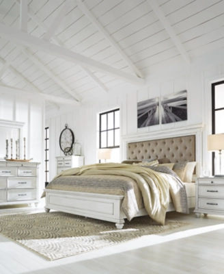Rent-To-Own Benchcraft Kanwyn Queen Panel Bed-Whitewash | Rent-A