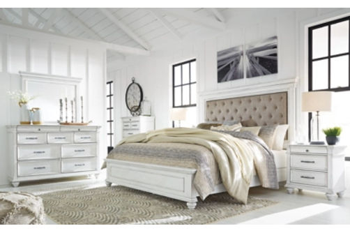 Benchcraft Kanwyn Queen Panel Bed-Whitewash