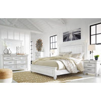 Benchcraft Kanwyn King Panel Bed, Dresser and Mirror