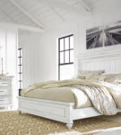 Benchcraft Kanwyn Queen Panel Bed, Dresser, Mirror and Nightstand-Whitewash