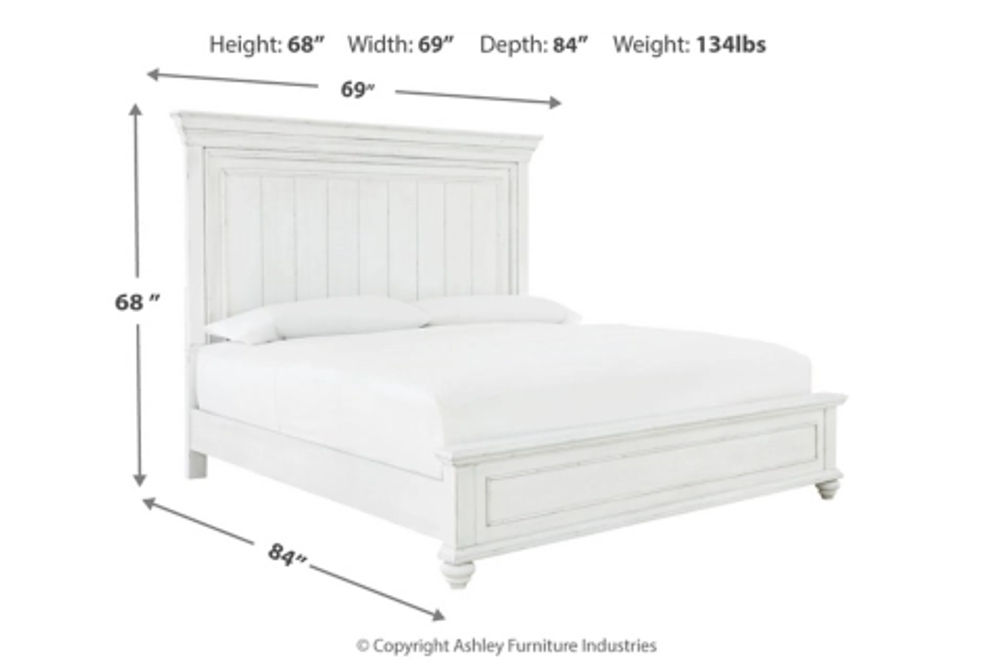 Benchcraft Kanwyn Queen Panel Bed-Whitewash