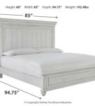 Benchcraft Kanwyn California King Panel Bed-Whitewash