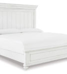 Benchcraft Kanwyn Queen Panel Bed with Dresser and Mirror-Whitewash