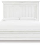 Benchcraft Kanwyn Queen Panel Bed, Dresser, Mirror and Nightstand-Whitewash