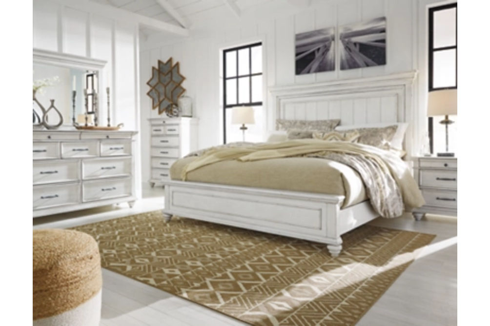 Benchcraft Kanwyn Queen Panel Bed-Whitewash