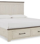 Benchcraft Brewgan Queen Panel Storage Bed-Two-tone