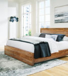 Signature Design by Ashley Dressonni King Panel Bed-Brown