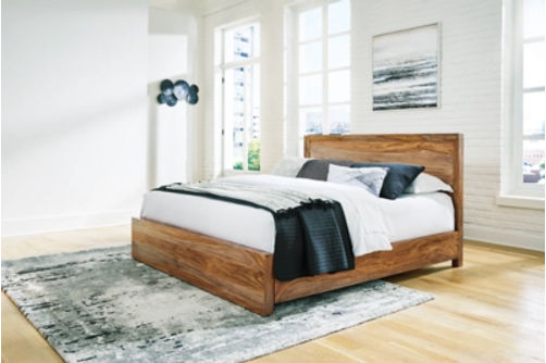 Signature Design by Ashley Dressonni King Panel Bed-Brown