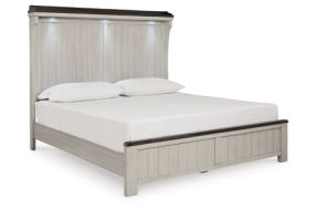 Signature Design by Ashley Darborn King Panel Bed-Gray/Brown