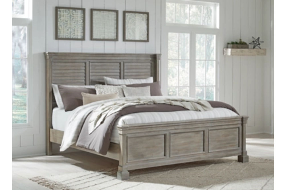 Signature Design by Ashley Moreshire California King Panel Bed-Bisque