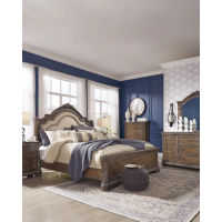 Signature Design by Ashley Charmond California King Upholstered Sleigh Bed