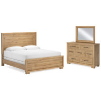 Signature Design by Ashley Galliden California King Panel Bed, Dresser and Mir