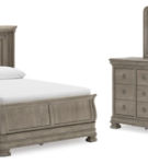 Signature Design by Ashley Lexorne Queen Sleigh Bed, Dresser and Mirror