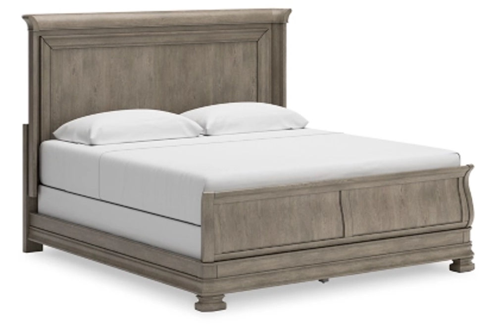 Signature Design by Ashley Lexorne King Sleigh Bed-Gray