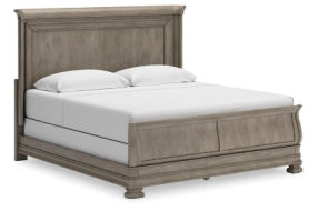 Signature Design by Ashley Lexorne King Sleigh Bed-Gray