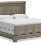 Signature Design by Ashley Lexorne California King Sleigh Bed-Gray