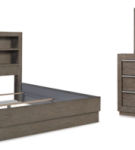 Anibecca California King Bookcase Bed, Dresser and Mirror-