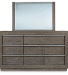 Signature Design by Ashley Anibecca Queen Bookcase Bed, Dresser and Mirror