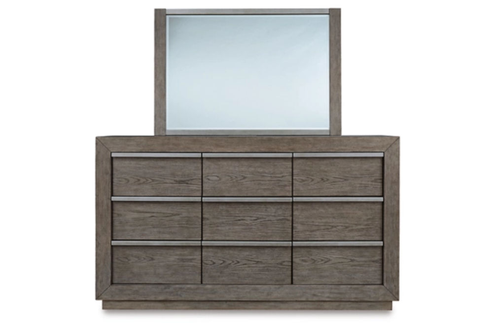 Signature Design by Ashley Anibecca Queen Bookcase Bed, Dresser and Mirror