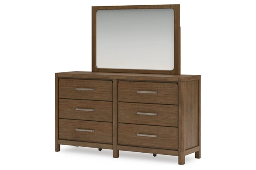 Signature Design by Ashley Cabalynn Queen Upholstered Bed, Dresser and Mirror