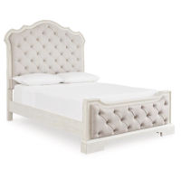 Signature Design by Ashley Arlendyne Queen Upholstered Bed-Antique White