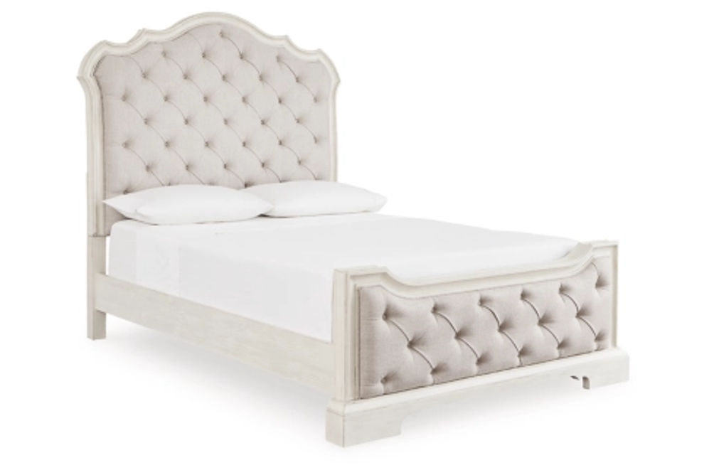 Signature Design by Ashley Arlendyne Queen Upholstered Bed-Antique White