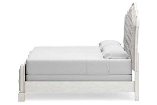 Signature Design by Ashley Arlendyne King Upholstered Bed-Antique White