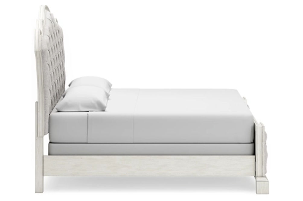 Signature Design by Ashley Arlendyne King Upholstered Bed-Antique White