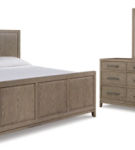 Signature Design by Ashley Chrestner Queen Panel Bed, Dresser and Mirror