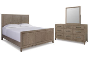 Signature Design by Ashley Chrestner Queen Panel Bed, Dresser and Mirror