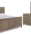 Signature Design by Ashley Chrestner King Panel Bed, Dresser and Mirror