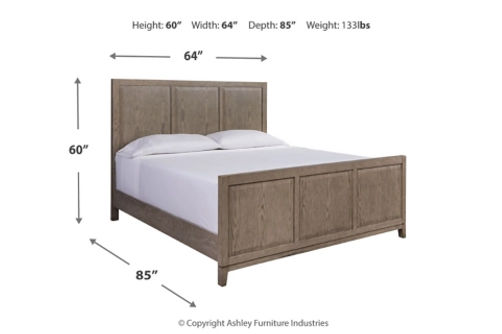 Signature Design by Ashley Chrestner Queen Panel Bed, Dresser and Mirror