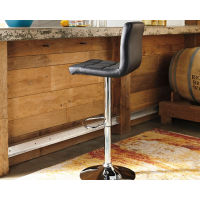 Signature Design by Ashley Bellatier Adjustable Height Bar Stool (Set of 2)-Bl