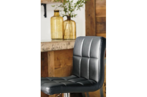 Signature Design by Ashley Bellatier Adjustable Height Bar Stool (Set of 2)-Bl