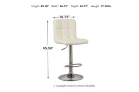 Signature Design by Ashley Bellatier Adjustable Height Bar Stool (Set of 2)-Bo