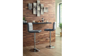 Signature Design by Ashley Bellatier Bar Height Bar Stool (Set of 2)-Gray