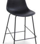 Signature Design by Ashley Forestead Counter Height Bar Stool (Set of 2)-Black