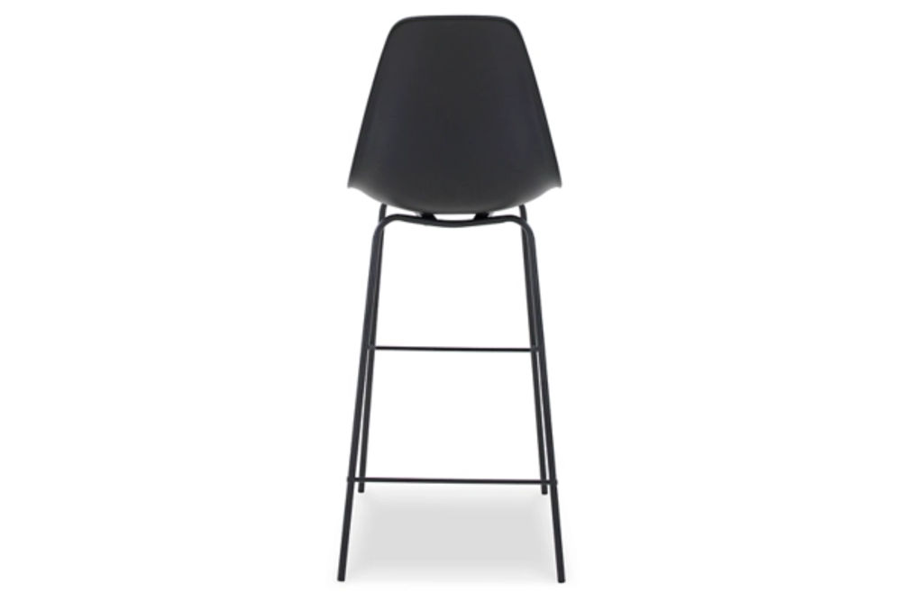 Signature Design by Ashley Forestead Bar Height Bar Stool (Set of 2)-Black