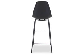 Signature Design by Ashley Forestead Bar Height Bar Stool (Set of 2)-Black