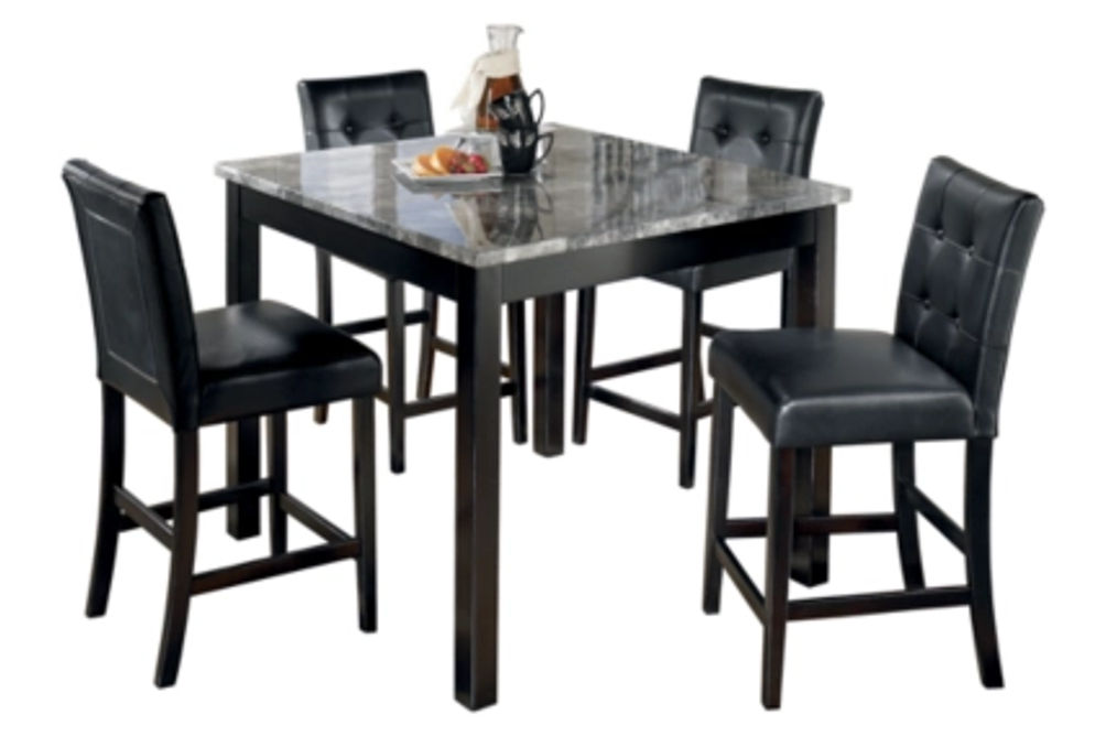 Signature Design by Ashley Maysville Counter Height Dining Table and Bar Stool