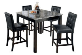 Signature Design by Ashley Maysville Counter Height Dining Table and Bar Stool