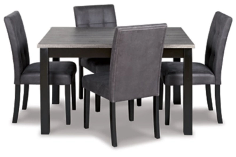 Signature Design by Ashley Garvine Dining Table and Chairs (Set of 5)-Two-tone