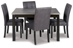 Signature Design by Ashley Garvine Dining Table and Chairs (Set of 5)-Two-tone