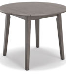 Signature Design by Ashley Shullden Dining Table and 4 Chairs-Gray