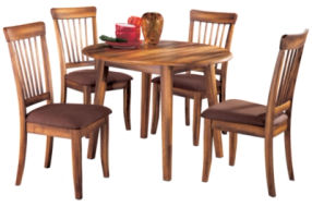 Ashley Berringer Dining Table and 4 Chairs-Rustic Brown